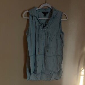 Ellen Tracy Light Blue Sleeveless Blouse